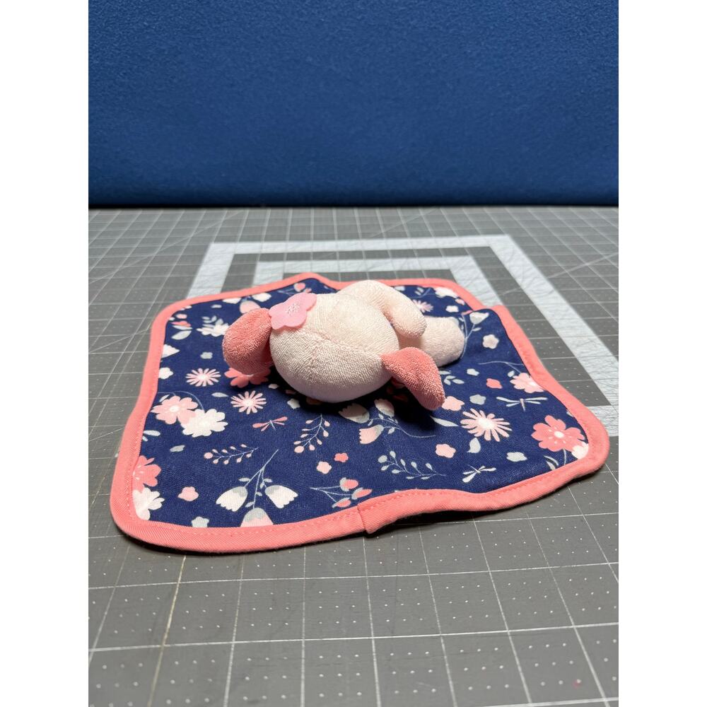 Lullaby Lane Pink Elephant Wash Cloth‎ Terrycloth Security Blanket Lovey